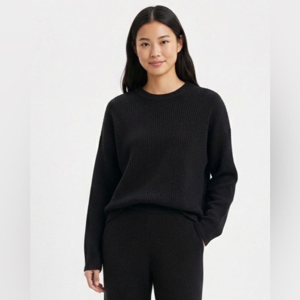 Gap CashSoft Shaker-Stitch Boyfriend Sweater Knit